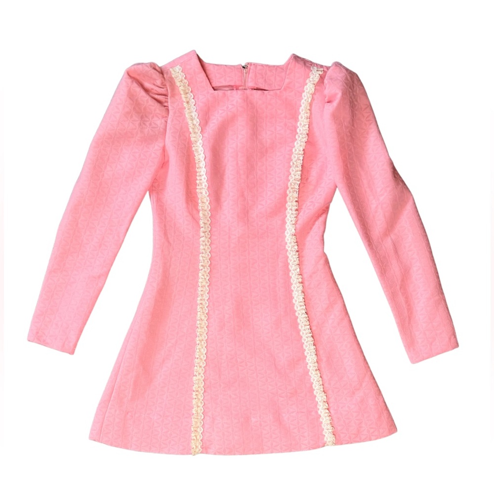 Vintage 70’s Pink Lace Mini Dress